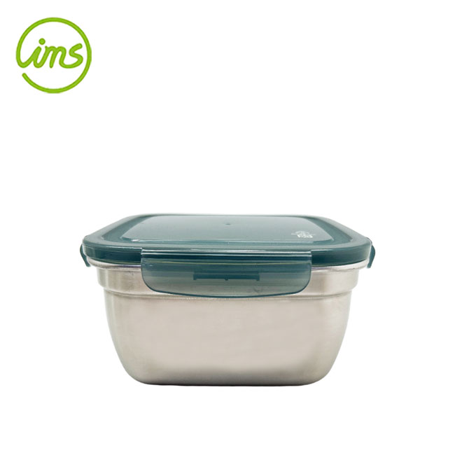 1250ML SS Square Food Container Airtight Lid